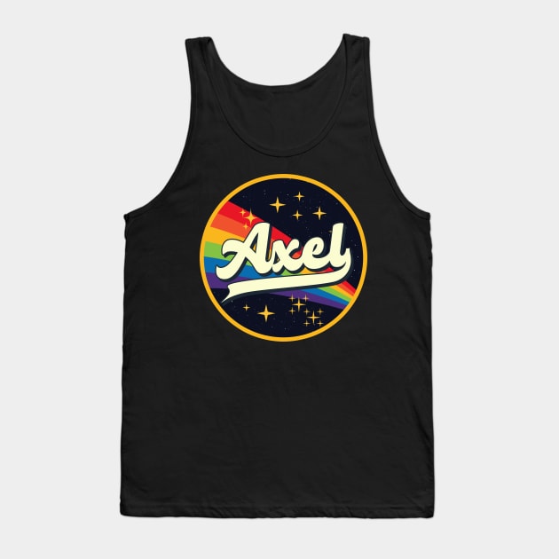 Axel // Rainbow In Space Vintage Style Tank Top by LMW Art